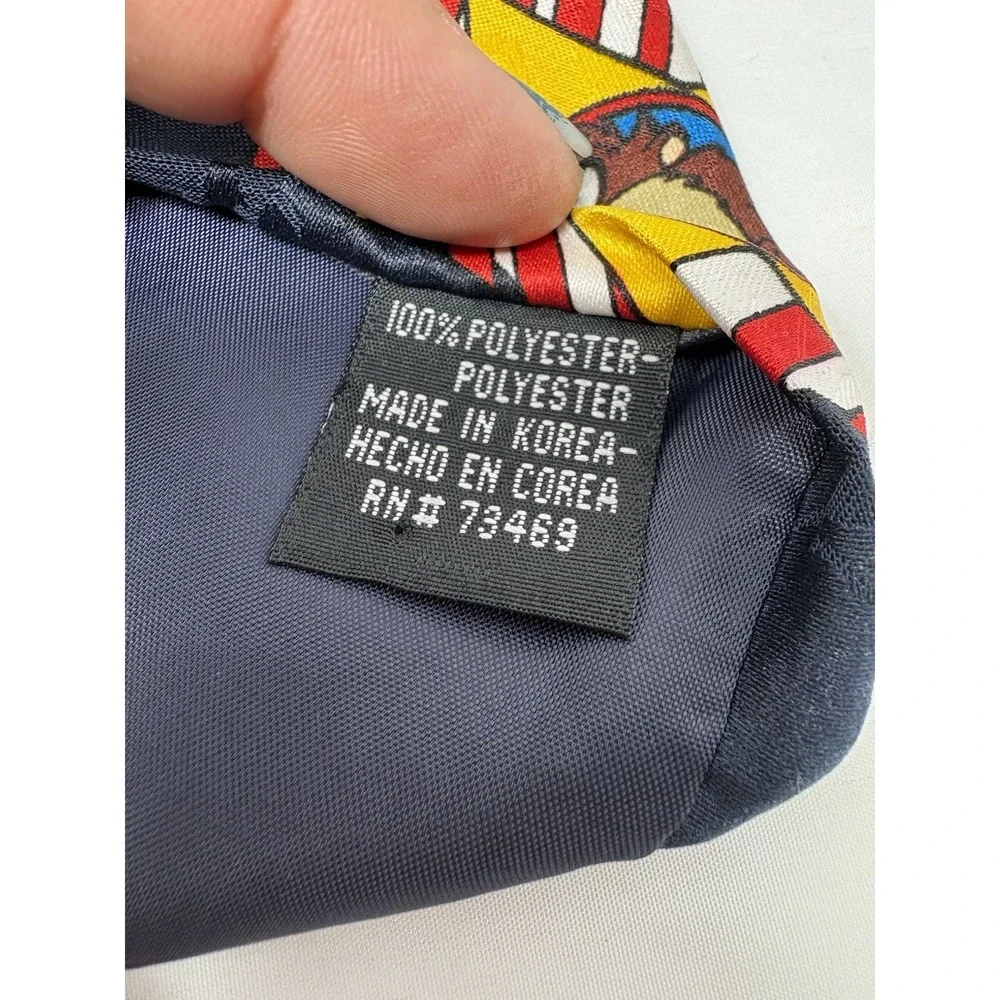 Looney Tunes Mania Tie Bugs Bunny Taz Marvin Necktie Warner Bros Stars Vtg 90s